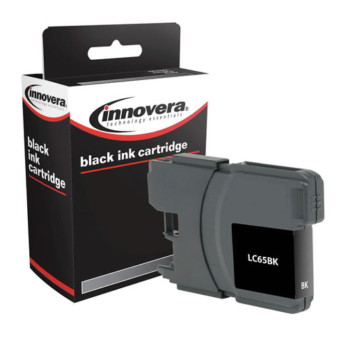 Ink & Toner | Innovera IVRLC65BK 900 Page-Yield, Replacement for Brother LC65BK, Remanufactured High-Yield Ink - Black image number 0