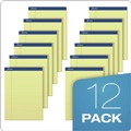 Office Jansan | Ampad 20-222 8.5 in. x 11.75 in. Perforated Writing Pads - Narrow, Canary Yellow (1-Dozen) image number 5
