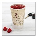 Cups and Lids | SOLO RP16P-J8000 Symphony 16 oz. Paper Cold Cups - White/Beige (1000/Carton) image number 6