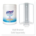 Hand Wipes | PURELL 9113-06 6.75 in. x 6 in. Sanitizing Hand Wipes - Fresh Citrus, White (270 Wipes/Canister) image number 1