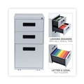 Office Carts & Stands | Alera ALEPABBFLG 14.96 in. x 19.29 in. x 27.75 in. 3-Drawers: Box/Box/File Legal/Letter Left or Right File Pedestal - Light Gray image number 4