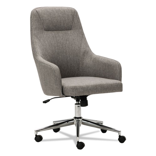 Office Chairs | Alera ALECS4151 Captain Series 17.1 in. - 20.1 in. High-Back Chair with 275 lbs. Capacity - Gray Tweed image number 0
