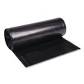 Cleaning & Janitorial Supplies | Boardwalk X7658WKKR02 38 in. x 58 in. 60 gal. 2 mil Recycled Low-Density Polyethylene Can Liners - Black (100/Carton) image number 1