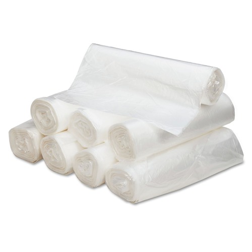 Trash Bags | Ultra Plus 1506991 43 in. x 48 in. 56-Gallon 16 mic. Can Liners - Natural (200/Carton) image number 0