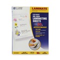 Office Jansan | C-Line 65001 9 in. x 12 in. 2 Mil. Cleer Adheer Self-Adhesive Laminating Film - Gloss Clear (50/Box) image number 0
