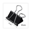 Office Jansan | Universal UNV10199VP3 Binder Clip Value Pack - Mini, Black/Silver (36/Pack) image number 2
