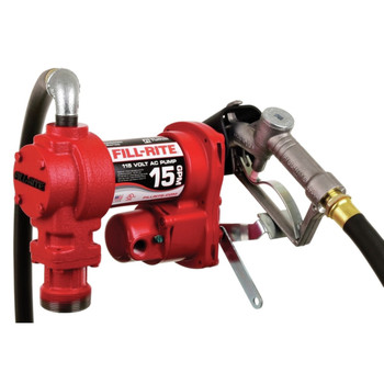 FUEL PUMPS FLOW METERS | Tuthill Transfer FR610H 115V 1.5 Amp Heavy-Duty 15 GPM Corded Fuel Transfer Pump with Manual Nozzle