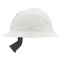  | MSA 10215828 V-Gard C1 Fas-Trac III Full Brim Vented Hard Hat - White image number 4