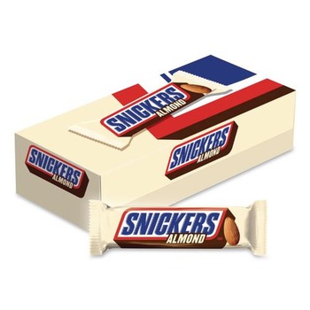 Snickers 1105 1.76 oz. Almond Bar (24/Carton)