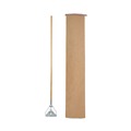 New Year New Savings! Save $25 off $150 | Boardwalk BWK603 1.13 in. x 62 in. #20plus Screw Clamp Metal Head Wooden Mop Handle - Natural image number 2