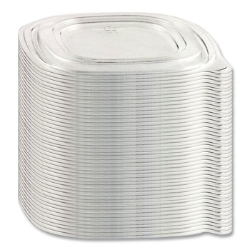 Anchor 4308115 8.13 in. x 8.13 in. x 0.34 in. Crystal Classics Plastic Lids - Clear (150/Carton)