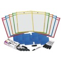 Office Jansan | Charles Leonard 29130 10.5 in. x 1.5 in. Dry Erase Pocket Class Pack Kit - Assorted (10/Kit) image number 0