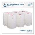Paper Towels and Napkins | Scott 47032 1-Ply 8 in. x 580 ft. Traditional Business Slimroll Towels - White/Pink (6 Rolls/Carton) image number 2