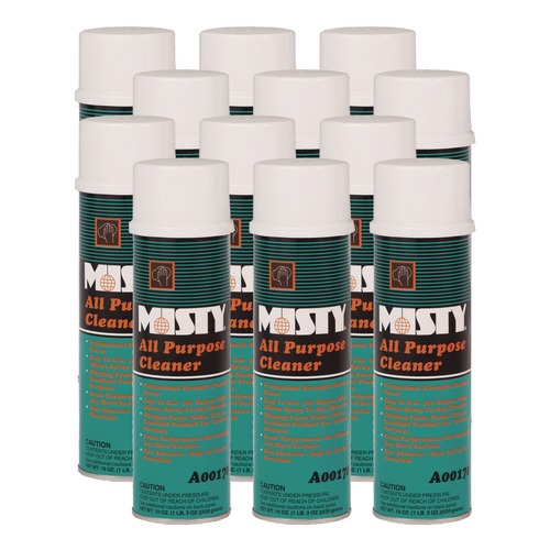 All-Purpose Cleaners | Misty 1001592 19 oz. Mint Scent, All-Purpose Cleaner Aerosol Spray (12/Carton) image number 0