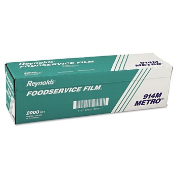 Reynolds Wrap Metro 18 in. x 2,000 ft. Light-Duty PVC Film Roll with Cutter Box (1-Roll)