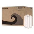 Cleaning & Janitorial Supplies | Boardwalk X6639SCKR01 33 in. x 39 in. 33 gal. 1.1 mil. Recycled Low-Density Polyethylene Can Liners - Clear (10 Bags/Roll, 10 Rolls/Carton) image number 1