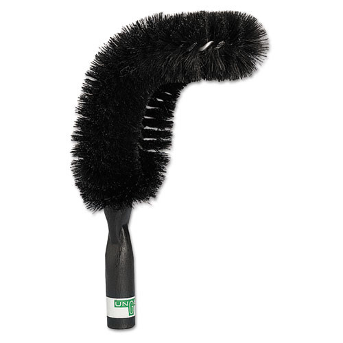 Office Jansan | Unger PIPE0 StarDuster 7.5 in. Pipe Brush - Green Polypropylene Bristles/Black Plastic Handle image number 0