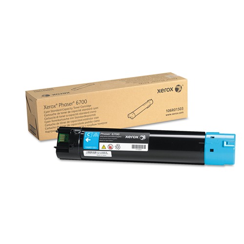  | Xerox 106R01503 5000 Page-Yield Toner for Phaser 6700 - Cyan image number 0