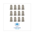 Cleaning & Janitorial Supplies | Boardwalk BWK220CCT 20 oz. Premium Cut-End Cotton Wet Mop Heads - White (12/Carton) image number 3