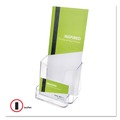 Office Jansan | Deflecto 78601 4.38 in. x 4.25 in. x 7.75 in. DocuHolder for Countertop/Wall-Mount with Card Holder - Clear image number 6