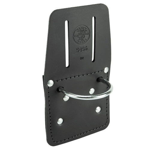 Tool Belts | Klein Tools 5456 Leather Hammer Holder with Slotted Connection and Metal Ring image number 0
