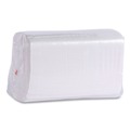 Paper Towels and Napkins | Boardwalk BWK8321 15 in. x 17 in. 2-Ply 1/8-Fold Dinner Napkins - White (10/Carton) image number 2