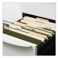  | Universal UNV14143 1/5-Cut Tab Bottom Hanging File Folders - Letter Size, Standard Green (25/Box) image number 3