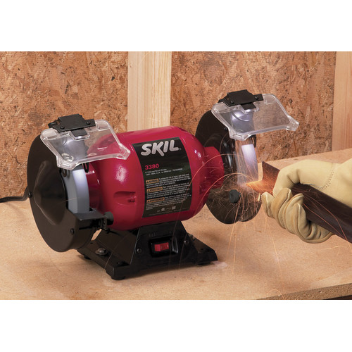 Skil 3380 01 6 In Bench Grinder With Light Cpo Outlets