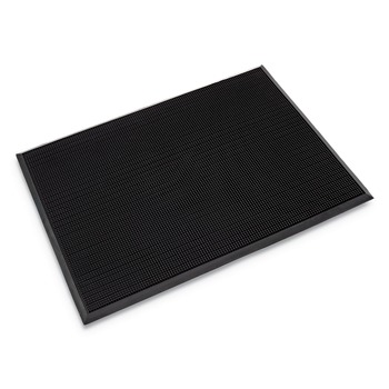 Crown Mat-A-Dor 24 in. x 32 in. Rubber Entrance/Scraper Mat - Black