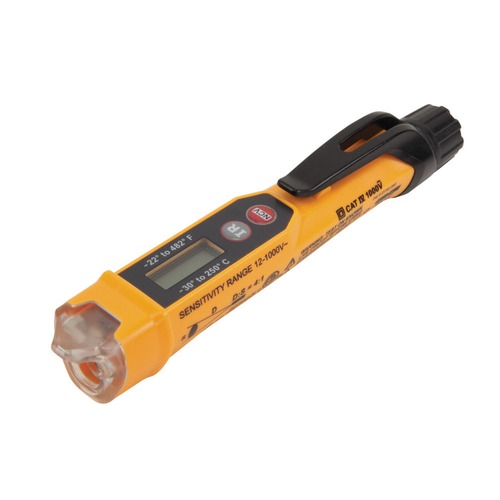 Detection Tools | Klein Tools NCVT-4IR 12V - 1000V Non-Contact Cordless Voltage Tester Pen with Infrared Thermometer image number 0