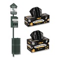 Trash & Waste Bins | Furloo FLO1RSGB 11.5-Gallon Top Door Bags and Liners Pet Waste Station Starter Kit with Roll Bag Dispenser - Green (1-Kit) image number 0