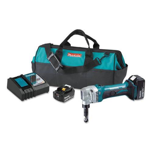 Nibblers | Makita XNJ01T 18V LXT 5.0 Ah/ 16 Gauge Cordless Lithium-Ion Nibbler Kit image number 0