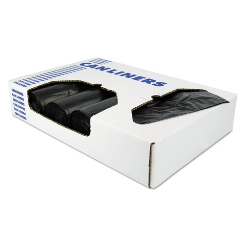 Storage Accessories | Heritage X7258AK Low-Density 55 Gallon 1.5 mil 36 in. x 58 in. Repro Can Liners - Black (100/Carton) image number 0