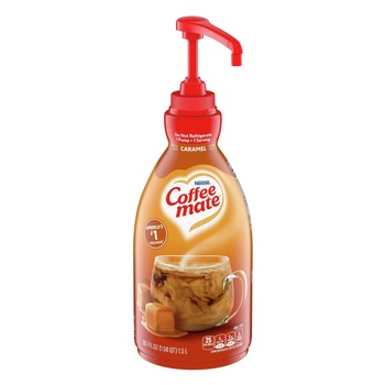Coffee-Mate 50.7 oz. Liquid Creamer Pump Bottle - Caramel