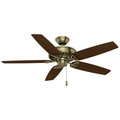 Ceiling Fans | Casablanca 54025 54 in. Concentra Gallery Antique Brass Ceiling Fan with Light image number 3