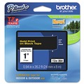 Bulk Savings Pricing 2 | Brother P-Touch TZE354 0.94 in. x 26.2 ft. TZe Standard Adhesive Laminated Labeling Tape - Gold on Black image number 0