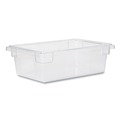  | Rubbermaid Commercial FG330900CLR 3.5 Gallon Capacity 18 in. x 12 in. x 6 in. Food Tote Box - Clear image number 0