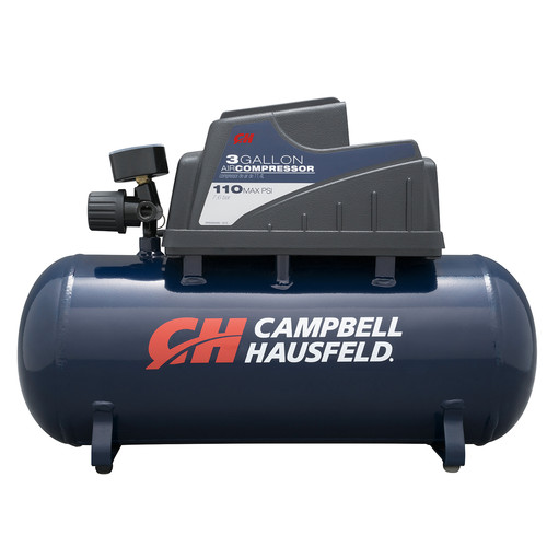 Portable Air Compressors | Campbell Hausfeld DC030000 3 Gallon Oil-Free, Maintenance-Free Air Compressor image number 0