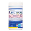 Disinfectants | LYSOL Brand 19200-77182 1 Ply 7 in. x 7.25 in. Lemon and Lime Blossom Disinfecting Wipes -  White, (80 Wipes/Canister, 6 Canisters/Carton) image number 4