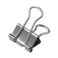 Binder Clips | Universal UNV11240 Binder Clips with Dispenser Tub - Small, Silver (40/Pack) image number 1