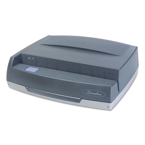 Swingline 9800350A 50-Sheet 350md Electric Three-Hole Punch, 9/32-in Holes, Gray image number 0