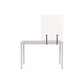 Office Furniture Accessories | MasterVision GL2001393 Protector Series 35.4 in. x 0.16 in. x 35.4 in. Frameless Glass Desktop Divider - Clear/Aluminum (1/Carton) image number 1