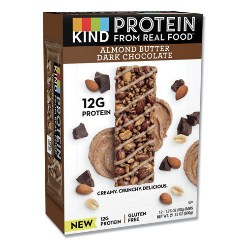 KIND 26832 1.76 oz. Almond Butter Dark Chocolate Protein Bars (12/Pack) image number 0
