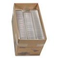 Office Jansan | Pactiv Corp. Y11334 3.25 in. x 6.5 in. x 3 in. Plastic Hinged Lid Sandwich Container - Clear (85/Pack, 3 Packs/Carton) image number 2