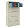 Office Jansan | Alera 25496 36 in. x 18.63 in. x 67.63 in. 5-Drawer Legal/Letter/A4/A5-Size Lateral File - Putty image number 3