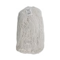 Just Launched | Boardwalk BWK224RCT 24 oz. Rayon Premium Cut-End Wet Mop Heads - White (12/Carton) image number 1