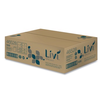 Livi VPG Select 8 in. x 1000 ft. 1-Ply Hard Wound Roll Towel - White (1-Carton)