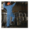 Bib Overalls | KleenGuard 45326 A65 Zipper Front Flame Resistant Coveralls with Hood/Elastic Wrists and Ankles - 3X-Large/Blue (21/Carton) image number 5