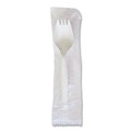 Food Service | Boardwalk BWKSPORKWHPPIW Mediumweight Wrapped Polypropylene Spork Cutlery - White (1000/Carton) image number 2