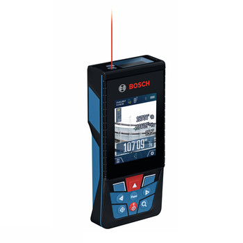 Bosch GLM400C 400 ft Cordless Bluetooth Connected Laser Measure Kit with Camera and AA Batteries